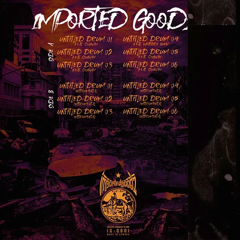 Imported Goodz x Conway - Untitled Drums Black Vinyl Edition