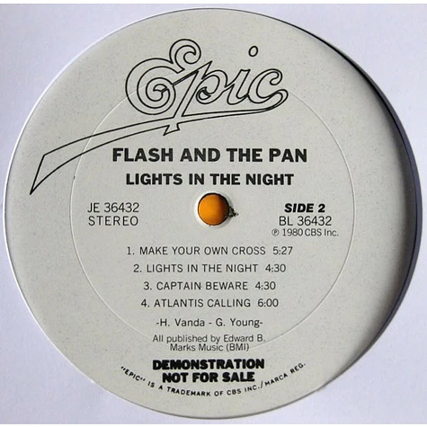 Flash & The Pan - Lights In The Night