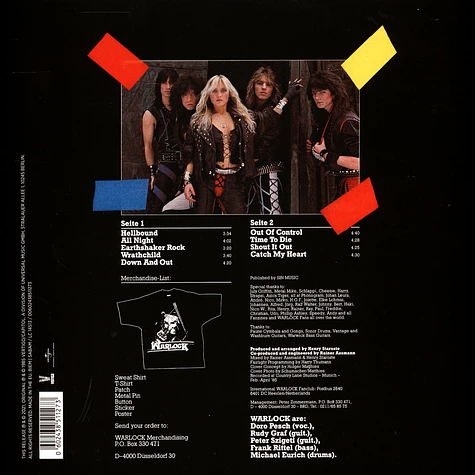 Warlock - Hellbound Limited Colored Vinyl Edition