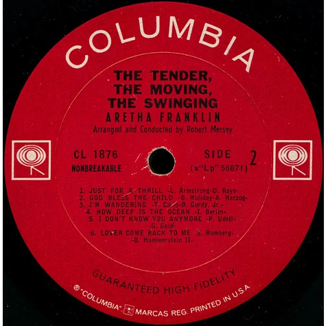 Aretha Franklin - The Tender, The Moving, The Swinging Aretha Franklin