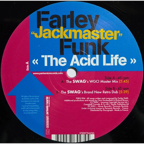 Farley "Jackmaster" Funk - The Acid Life