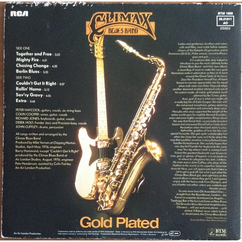 Climax Blues Band - Gold Plated