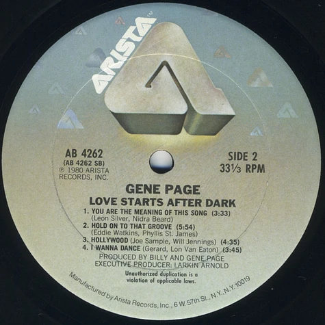 Gene Page - Love Starts After Dark
