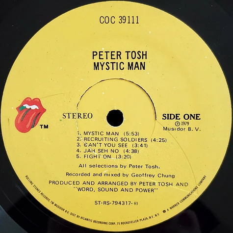 Peter Tosh - Mystic Man