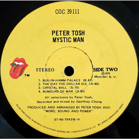 Peter Tosh - Mystic Man