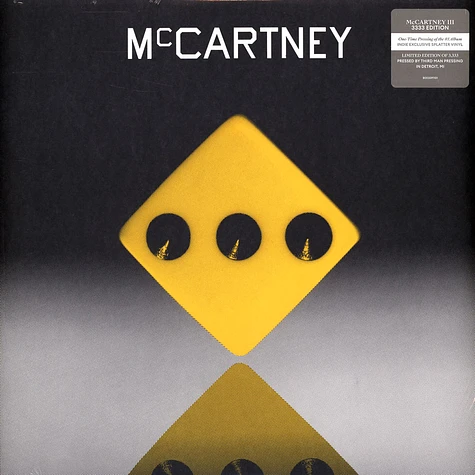 Paul McCartney - McCartney III Third Man Yellow Splatter Vinyl Edition