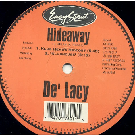 De'Lacy - Hideaway