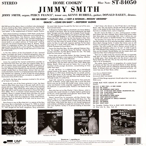 Jimmy Smith / Percy France / Kenny Burrell / Bailey - Home Cookin'