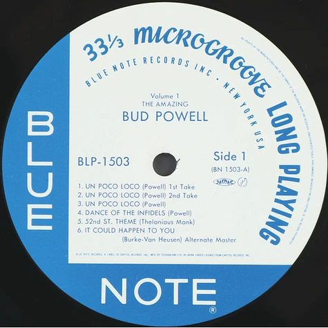 Bud Powell - The Amazing Bud Powell, Volume 1