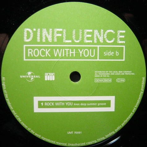 D'Influence - Rock With You (12" Knee Deep Remixe)