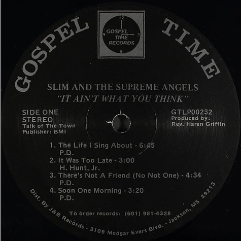 Slim & The Supreme Angels - It Ain't What You Think