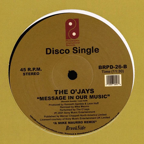M.F.S.B. / The O'jays - Love Is The Message / Message In Our Music Mike Maurro Remixes