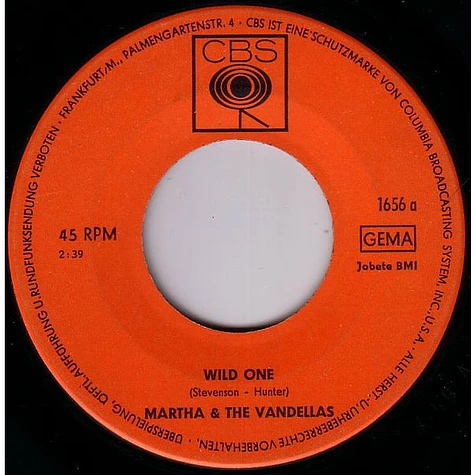 Martha Reeves & The Vandellas - Wild One