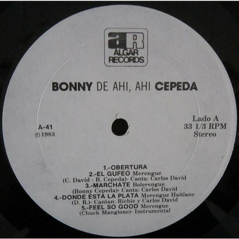 Bonny Cepeda - De Ahi, Ahi