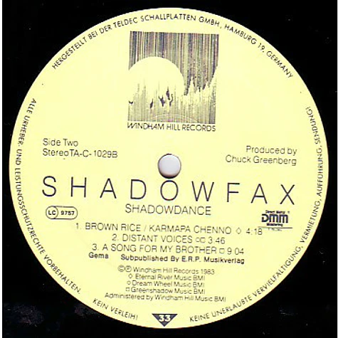 Shadowfax - Shadowdance