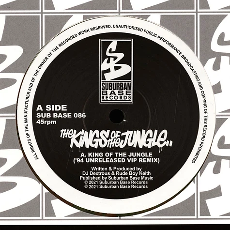 Dextrous & Rude Boy Keith - Kings Of The Jungle Light Green Vinyl Edition