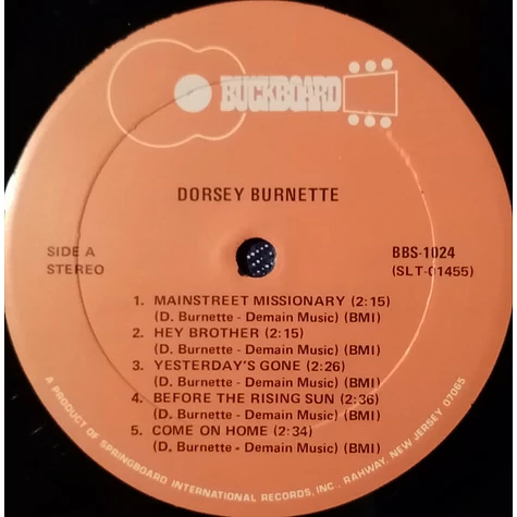 Dorsey Burnette - Dorsey