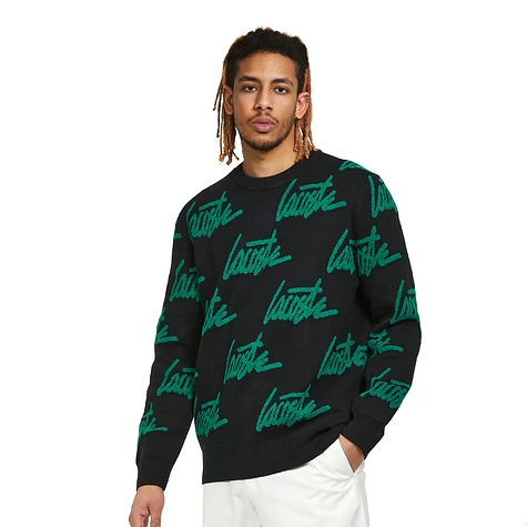 Lacoste L!ve - Crew Neck Signature Cotton Blend Sweater
