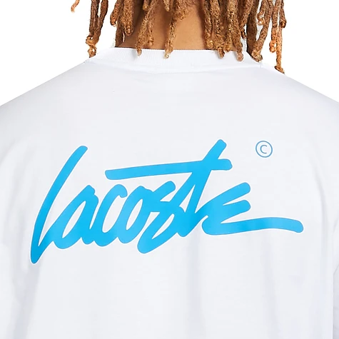 Lacoste L!ve - Loose Fit Print Cotton T Shirt