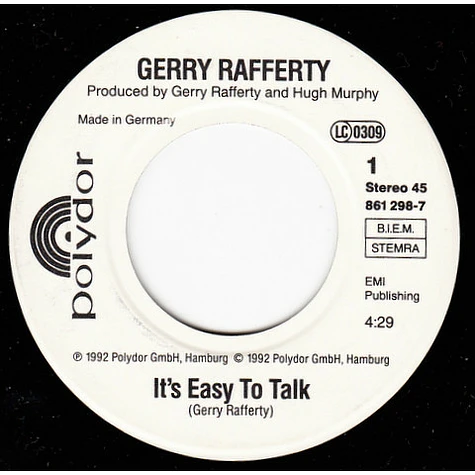 Gerry Rafferty - It's Easy To Talk