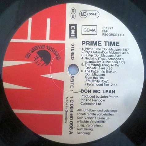 Don McLean - Prime Time