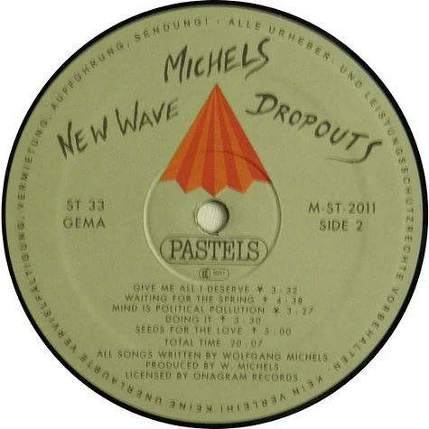 Wolfgang Michels - New Wave Dropouts