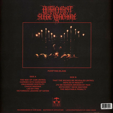 Antichrist Siege Machine - Purifying Blade Black Vinyl Edition