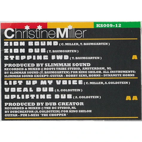 Christine Miller - Zion Bound / Lift Up My Voice