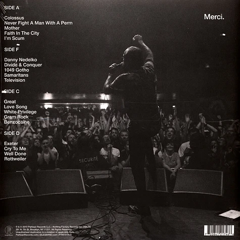 IDLES - A Beautiful Thing: Live At Le Bataclan Black Vinyl Edition