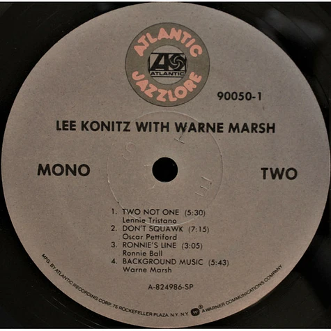 Lee Konitz With Warne Marsh - Lee Konitz With Warne Marsh