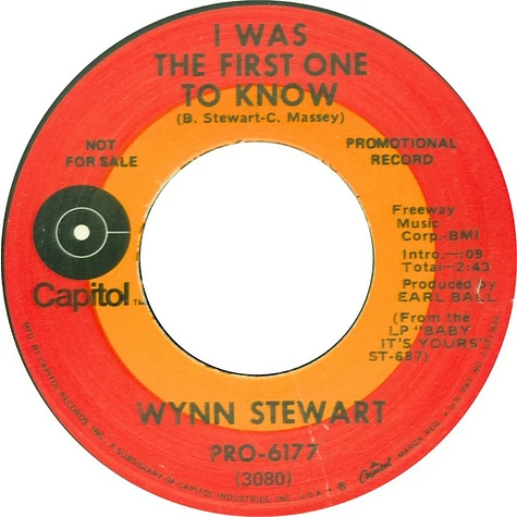 Wynn Stewart - Baby, It's Yours / I Was The First One To Know
