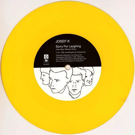 Josef K - Sorry For Laughing Yellow Vinyl Edition
