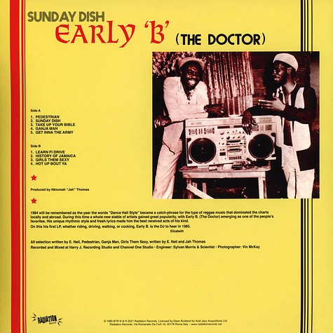 Early B (The Doctor) - Sunday Dish
