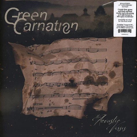 Green Carnation - The Acoustic Verses: Remastered Anniversary Clear, Green & Black Marbled Vinyl Edition