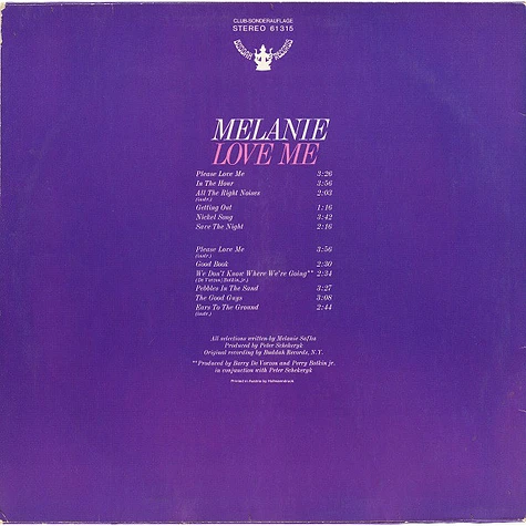 Melanie - Love Me