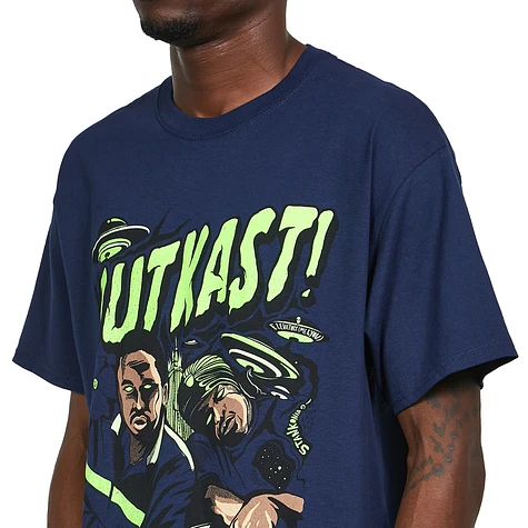 Outkast - Atliens 2 T-Shirt (Navy - S - Men Merchandise)