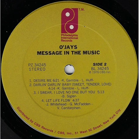 The O'Jays - Message In The Music