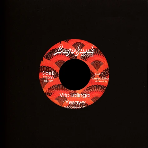 Vito Lalinga - Yesaye Black Vinyl Edition