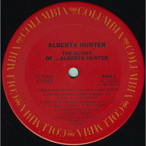 Alberta Hunter - The Glory Of…Alberta Hunter