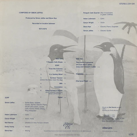 Penguin Cafe Orchestra - Music From The Penguin Cafe