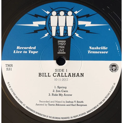 Bill Callahan - Live At Third Man Records