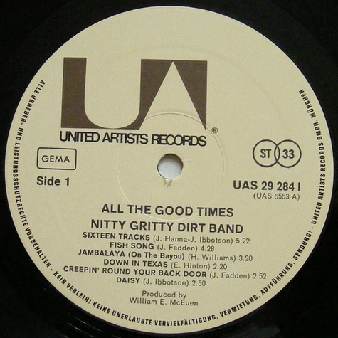 Nitty Gritty Dirt Band - All The Good Times