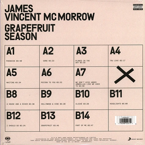 James Vincent McMorrow - Grapefruit Season Pink Edition