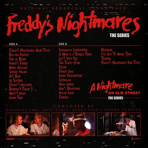 Nicholas Pike, Gary Scott, Randy Tico & Junior Homrich - OST Freddy's Nightmares The Series Random Colored Vinyl Edition