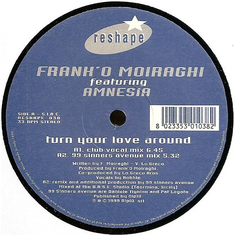 Frank 'O Moiraghi Featuring Amnesia - Turn Your Love Around