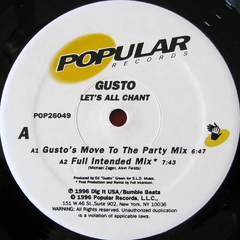 Gusto - Let's All Chant