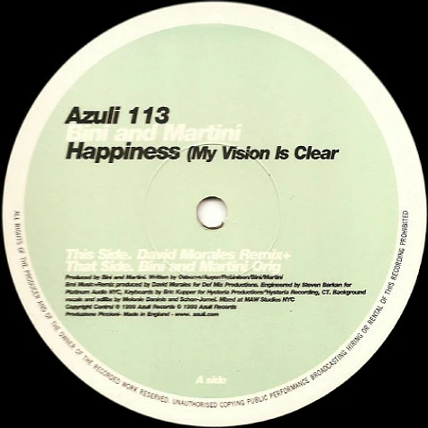 Bini & Martini - Happiness (My Vision Is Clear)