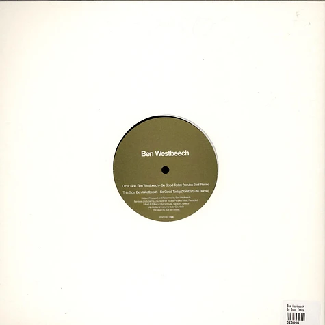 Ben Westbeech - So Good Today (Osunlade Remixes)