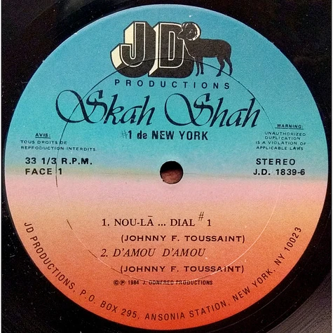Skah Shah # 1 - Nou-La-Dial #1
