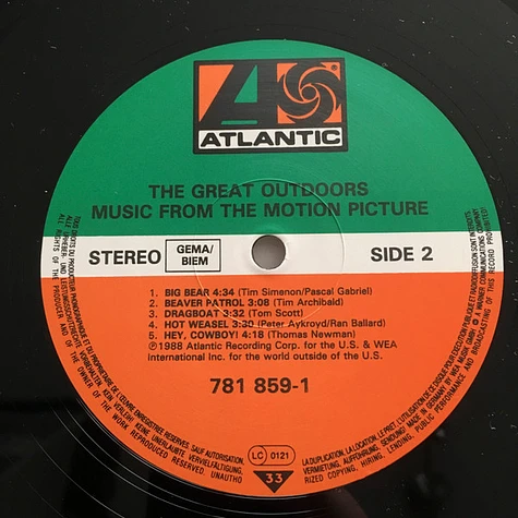 V.A. - The Great Outdoors (Music From The Motion Picture)